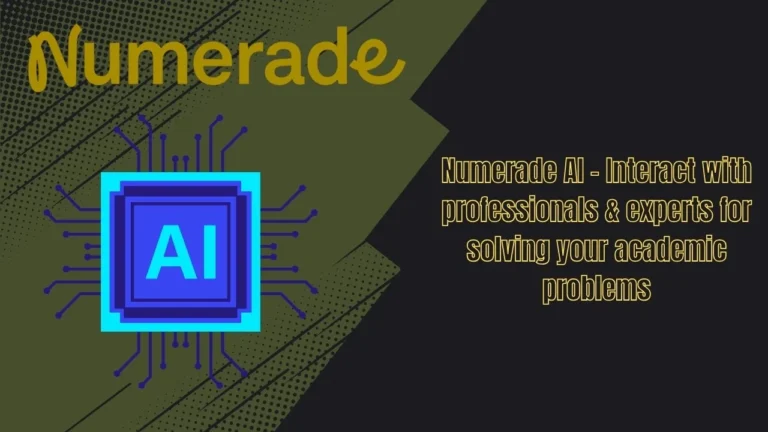 Numerade AI – Interact with professionals & experts for solving your academic problems