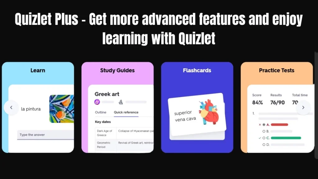 Quizlet Plus – Get more advanced features and enjoy learning with Quizlet